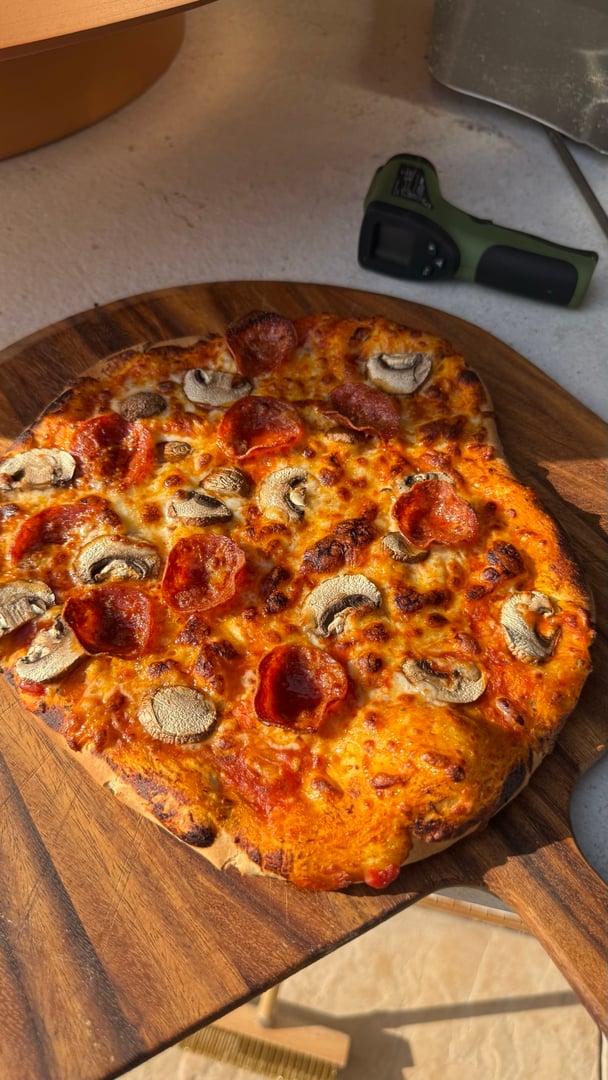 First time using the pizza oven and it went great